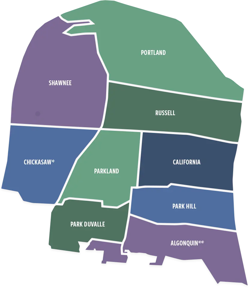 West End Louisville Map Graphic